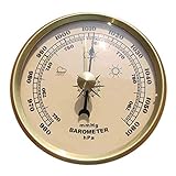 BAFAFA Barometer, Wetterstation aus Metall, multifunktionales 70-mm-Barometer zur Wandmontage, geeignet for Küche, Schlafzimmer, Wohnzimmer Barometer