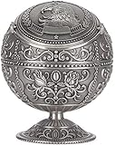 Aschenbecher im Freien mit Deckel, winddicht, Retro-Zinklegierung, Tischplatte, Metall, tragbar, Zigarette, drinnen, zum Rauchen