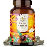 Vitamin D3, K2 (vitaMK-7, 99,99% All-Trans) und pflanzliche Omega 3 Fettsäuren aus Leinsamen und Algen - SONNENVITAMINE (4.000 IE)