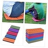 Toddmomy Outdoor-Matratze Klappmatratze Outdoor-Sitzkissen Klappkissen Campingmatte Dicke Matratzenauflage Volles Kissen Sitzpolster Isomatte Schaumstoffpolster Verdicktes Lila
