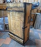 Unbekannt Shabby WANDSCHRANK Wand BARSCHRANK FRACHTKISTE Victorian Gin KISTE Vintage MINIBAR BAR Holz 74cm H.