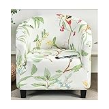 XGANGM Sesselhusse Clubsessel Stretch Sesselbezug Sesselschoner Elastisch Sesselüberwurf Sofasesselbezüge Tub Chair Cover Cocktailsesselabdeckung Wohnzimmer Universal Einzelsofa,#47,1PCS