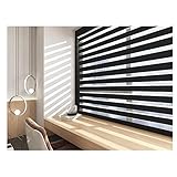 PHLEPS Doppelrollo Tag Und Nacht Rollo Vorhang,Zebra-Jalousien, Doppelschichtige, Gestreifte Jalousien, Transparente Jalousien, Lichtsteuerung, Tag Und Nacht, Fenstervorhänge, Rollos For Windows, Einf