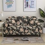 PPMP Floral Stretch Couch Cover Sofabezüge für Wohnzimmer Polyester Möbel Protector Fundas Sofabezug A8 3-Sitzer
