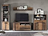 möbelando Wohnwand Anbauwand Schrankwand TV-Wand Mediawand Wohnzimmerwand Celon I