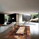 Vip-leather NEU KUHFELL Patchwork Teppich Cod 440 (240 cm x 300 cm)