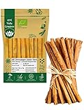 BIO Zimt Ceylon Zimtstangen Ganz 10 CM | Echter Zimt Canehl aus Sri Lanka | Organic Bio-zertifiziert DE-ÖKO-039 | Cinnamon | Für Küche und Tee | 12 bis 15 Stk.