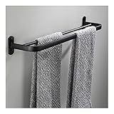 , Handtuchhalter für Badezimmer, Handtuchhalter, an der Wand montierter Einzel-/Doppelarm-Handtuchhalter, Handtuchhalter, Badezimmer-Hardware-Zubehör/Doppelstange 50 cm/a Efficency