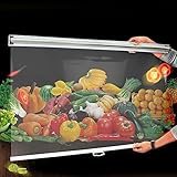 SANJIAOJIA Staubdichtes Frisches Transparentes Rollo,PE-Material in Lebensmittelqualität wasserdichte Klar Rollläde,Trennvorhang Für Obst Supermarkt Kühlschrank Checkout Schalter (W*H:80x220cm)