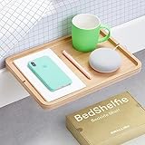 BedShelfie Nachttisch zum Einhängen ans und etagenbett Regal für Kinder-Etagenbett, Bett Bettablage Das Original Nachttisch Regal, klein Tisch und beistelltisch (Minimalistisch, Bambus in Natürlich)