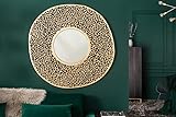 Eleganter Wandspiegel Leaf L 112cm Gold Blattmuster