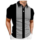 Tshirt Herrnen Lange Bedrucktes Kurzarm V Ausschnitt Tshirts Summer Knopf Weich Beac Hemde Herren Rockabilly Weite Dünnes Dunkelgrau