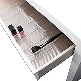 Hausfelder Schubladen Make-up Organizer für Kosmetik und Schminke, passend zur Malm Kommode, Ordnungssystem Schminktisch Frisiertisch, Aufbewahrungsboxen (10-teilig, für eine halbe Schublade)