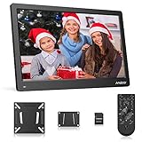 Andoer 13,3 Zoll Digitaler Bilderrahmen 1080P IPS Bildschirm Unterstützung Kalender/Uhr / MP3 / Fotos/Video Player Wandhalterung + 8 GB Speicherkarte Schönes