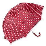 Playshoes Unisex Kinder Regenschirm Punkte 441767, 8 - Rot, Einheitsgröße