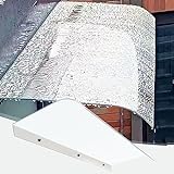 Vordach Überdachung für Haustür und Fenster, Terrassen/Regenschutz aus 3,5 mm Dicke Polycarbonatplatten, Türvordach Pultbogenvordach Vordach Pultvordach, mehrere Größen,50x350cm/20''x138''