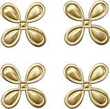 WaRfel Kupferknöpfe, Schubladenschrankgriffe, 4 Stück, Messing, Schlafzimmermöbel, Türknöpfe, Küchenschrankknöpfe, Schubladengriffe mit Schraube for Zuhause, Büro, Kommode, Schrank, Kommode, Gold