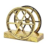 Retro-Serviettenhalter Aus Metall Mit Raddesign, Aufrechter Tisch-Taschentuch-Organizer, Für Esstisch, Küche, Bar, Rustikales Gold