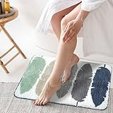 Nackiy Hochwertiger Luxus-Badteppich, saugfähig, Badteppich, trocknet schnell, Matten für Badezimmer, Dusche, 50,8 x 81,3 cm