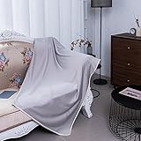 Youding Kühlende Überwurfdecke, Sommerüberwurfdecke für Couch, atmungsaktive, kühlende Eisseiden-Kinderdecke, leichte Nickerchendecke für Autosofa, Reisedecke für Flugzeugcamping
