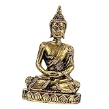 GANAZONO Bronze-Buddha-Statue Ornament Dekoration Bürodekoration Türdekoration Stehende Buddha-Statue Meditierende Buddha-Statue Buddha-Gartenstatue Bronzeverzierung Büro-Statue