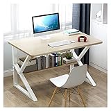 PC-Schreibtische 120 cm Pc. Schreibtisch-Laptop-Schreibentisch-Studientisch mit Lagerregalen Große Holz Büro-Laptop-Workstation Home Gaming-Schreibtisch, robuster Metallrahmen Büroarbeitsplatz ( Color