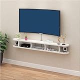 TV-Ständer, schwebender TV-Ständer, wandmontierter TV-Schrank, hängender TV-Schrank für Wohnzimmer, Unterhaltungsraum, Büro, Moderne Unterhaltungseinheit/B / 140 x 22 x 20 cm, 140 x 22 x 20