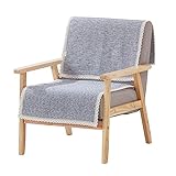 BURLOE Sofakissen Für Sitzplatz, Gartenbank Auflage Bankauflage Rückenkissen Polsterauflage Sofa-Handtuch Aus Baumwolle Lounger Gartenmöbel Patio 40 * 40cm,Grau