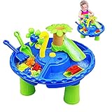 Wassertisch für Kleinkinder wasserspieltisch kinder outdoor Innovativer Wassertisch für Kleinkinder 1-3 22 Sets Wasser- und Sandtisch Kleinkind Aktivitätstisch Lernspiele Spielzeug für Kinder