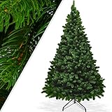 KESSER® Weihnachtsbaum künstlich PE 140cm mit 470 Spitzen , Tannenbaum künstlich Edeltanne Schnellaufbau inkl. Christbaum-Ständer, Weihnachtsdeko – PE grün 1,4m Tanne Weihnachten