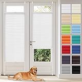 Plissee ohne Bohren Plissees Klemmfix,weiß 80x230cm Easyfix Plisseeroll Rollo für Fenster Einfache Montage Sichtschutz und Sonnenschutz