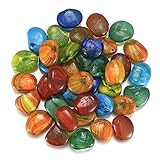 Zhujiehigh Glasnuggets Ungefähr 1000G/1KG, Glas Muggelsteine, Bunte Glassteine Deko, Dekosteine Diamanten, Kristallsteine für Hochzeiten Vasen, Wasserperlen für Pflanzen Aquarien - Yuhua Stein