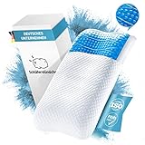 Schläferstündchen® Orthopädisches Nackenstützkissen Orthopädisches Schlafkissen Kopfkissen ergonomisches Kopfkissen mit waschbaren Kopfkissenbezug für Seiten-, Rücken- und Bauchschläfer (60 x 40 cm)