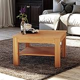 Krok Wood Couchtisch Bonn aus Massivholz (Buche, 75 x 75 x 45 cm)