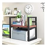 Druckerständer mit Stauraum Multifunktionsdrucker Rack Office Desktop Organizer Einfache Moderne Desktop Bücherregal Drucker Stand Lagerung Rack Copy Rack Regal für Datei-Organizer (Color : Roo