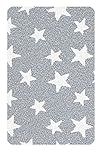 Meusch 2704913519 Badteppich Stars, 60 x 90 cm, nebel