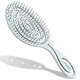 Ninabella Bio Haarbürste ohne Ziepen für Damen, Herren & Kinder - Entwirrbürste auch für Locken & Lange Haare - Einzigartige Profi Detangler-Bürste mit Spiralfeder