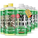 ABACUS 4X 1000 ml Nell Ultra Grünbelag- & Pilzentferner + 2X 1000 ml Almo Speed Flechten- & Grünbelagentferner (7328.42)