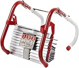 Notfall-Feuerflucht-Leiter, 2-6-Story-Tragbare Sicherheits-Wiederverwendbare Leiter Für Erwachsene Mit Anti-Rutsch-Sprossen Und Breiten Schritten Für Fenster Und Balkon-13ft/4m