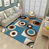 RUGMRZ Bettvorleger rutschfest Modernes minimalistisches Wohnzimmer babyzimmer deko Mehrfarbig Runner großer Teppich bettvorleger rutschfest Wohnzimmer Teppichs80x120CM