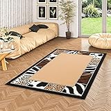 TrendLine Teppich Afrika Bordüre Beige in 4 Größen