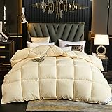 Bettdecke,Down Duvet 240 X 220 cm,GäNsedaunen Bettdecke Gesteppt Baumwolle Steppdecke Abdeckung Komfortable Und Warme Comforter Winter Thick Blanket