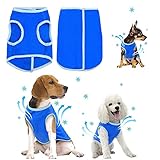Hunde-Kühlmantel, Atmungsaktive Hundekühlweste mit Klettverschluss Geschirr für Mittlere Große Kleine Haustierhunde, Hundekühljacke für Outdoor Wandern Training (XS)
