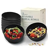 Bugucat Bowl Müslischalen 8er Set 760ML,  Suppenschüssel Dessertschalen Wiederverwendbar, Müslischale Bruchsicher aus Kunststoff für Kinder Erwachsene, Salatschale Schüssel Set für Suppe Müsli Ramen