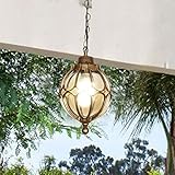 Wasserdichte und rostfreie Gartenleuchte für den Außenbereich, Kronleuchter, Villa-Pavillon, Traubenrahmen, wasserdichte Hängelampen, Balkon, Korridor, Gang, Garten-Pendelleuchte, E27 Interesting