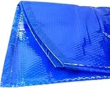 Solarplane Solarfolie 400 mµ, für runden Pool 360 cm, vernähte Randverstärkung hochqualitativ