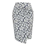 Midi Skirt Y2K Freizeitkleid Kleidung Rock Büro Damenstift Kurze Abzüge Eleganten Blumenrock Damen Mit Schlitz Lange Rock Mit Schlitz Sommerkleid Damen, Kleider