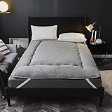 GYHZKA Japanische Boden-Futon-Matratze 90x200cm,4cm Lammwolle Tatami-Bodenmatte Futon-Matratze,Klappbett,Tragbare Camping-Matratze Für Zu Hause,Studentenwohnheim,Gray-150 * 200cm