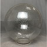 Kugel Blasenglas Ø250mm mit Kragenrand Ø100mm Ersatzglas Kugelglas