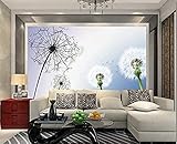 3D Wallpaper Fototapete Benutzerdefinierte Wohnzimmer Wandbild Vliestapete 3D Löwenzahn TV Hintergrund Wandmalerei Wanddekoration fototapete 3d Tapete effekt Vlies wandbild Schlafzimmer-250cm×170cm